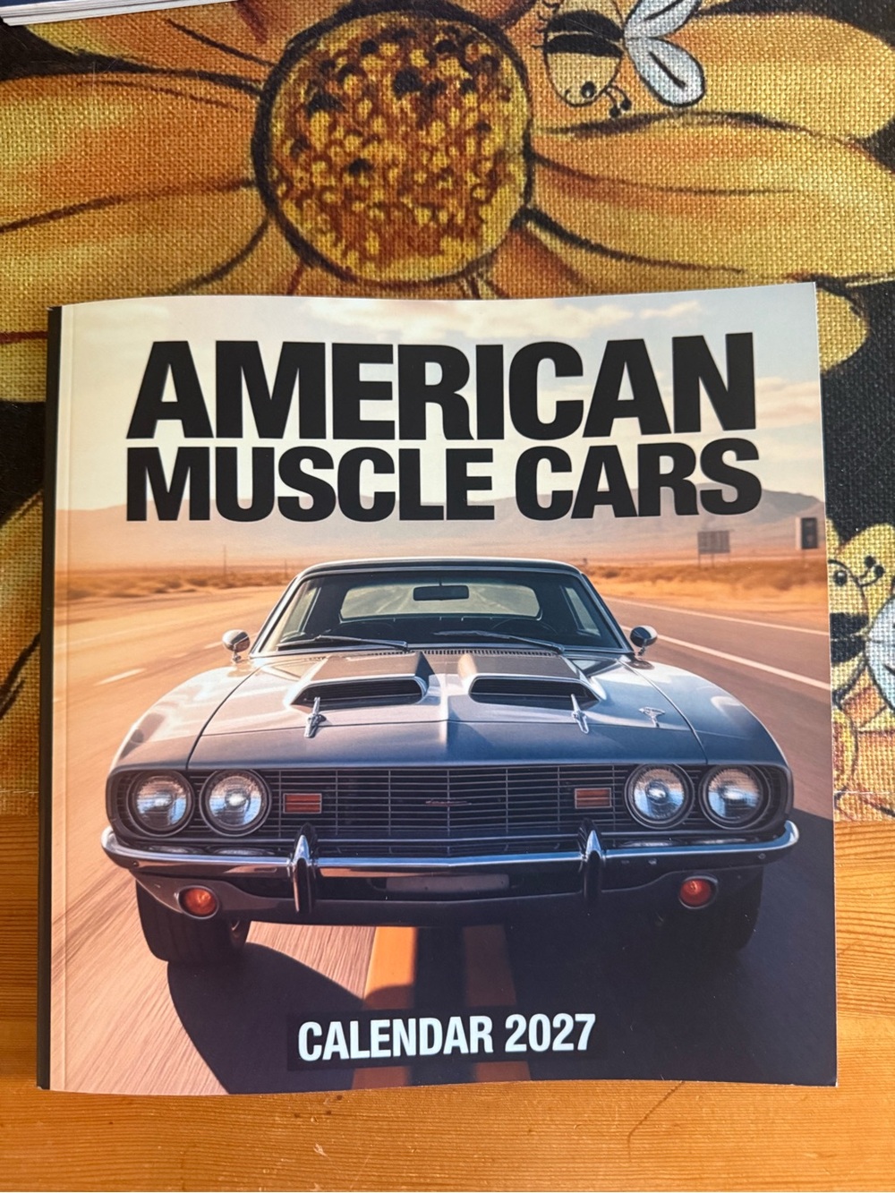 American Muscle Cars 2027 Calendar - Black Car Cover
